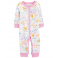 CARTER'S Overal bez nožiček na druky Sleep&Play Pink Palm holka 3m