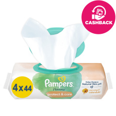 PAMPERS Ubrousky čisticí Harmonie Protect & Care 4 balení = 176 ubrousků