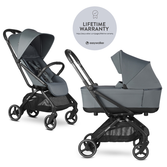 EASYWALKER Kočárek kombinovaný Rockey M Smooth Grey