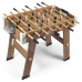 Smoby Dřevěný fotbalový stůl Click&Goal Soccer Table  skládací a rozkládací za 10 minut s 2 míčky od 8 let