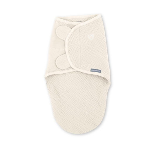 INGENUITY Zavinovačka SwaddleMe™ Ulitka mušelínová Cream 1,5 TOG 0-3m INGENUITY Zavinovačka SwaddleMe™ Ulitka mušelínová Cream 1,5 TOG 0-3m