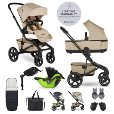 EASYWALKER Kočárek kombinovaný Jimmey Sand Taupe XXL RWS + KIDDY Evoluna i-size 2 + základna EASYWALKER Kočárek kombinovaný Jimmey Sand Taupe XXL RWS + KIDDY Evoluna i-size 2 + základna