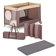 PETITE&MARS Postýlka cestovní Nyja s matrací Foldie, Elegant Dreamlines Mocha
