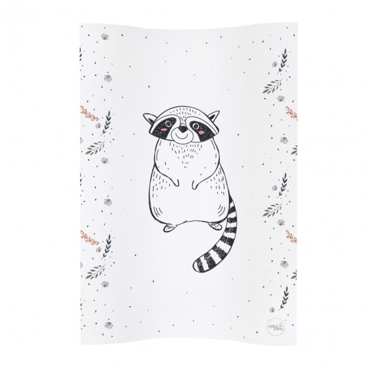 CEBA Podložka přebalovací 2-hranná měkká COSY (50x70) Raccoon