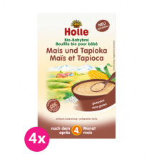 4x HOLLE Kaše nemléčná Bio kukuřičná s tapiokou 250 g 4x HOLLE Kaše nemléčná Bio kukuřičná s tapiokou 250 g