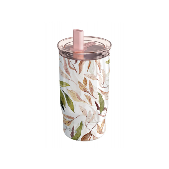 Nerezový termohrnek s brčkem Mist Falling Leaves 720 ml