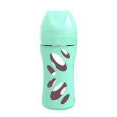 TWISTSHAKE Láhev kojenecká Anti-Colic skleněná 260 ml (dudl.M) Pastelově zelená TWISTSHAKE Láhev kojenecká Anti-Colic skleněná 260 ml (dudl.M) Pastelově zelená
