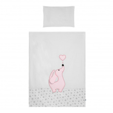 3-dílné ložní povlečení Belisima Lovely Puppy 100/135 růžové 3-dílné ložní povlečení Belisima Lovely Puppy 100/135 růžové