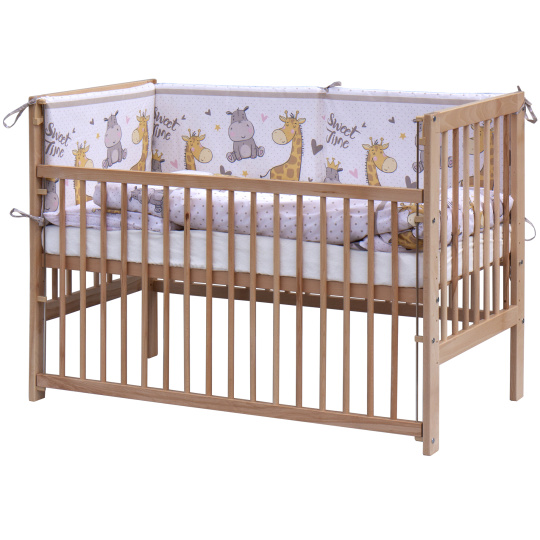 Scarlett Dětská postýlka s kompletní výbavou Scarlett 120 x 60 cm - Nebula - béžová Scarlett Dětská postýlka s kompletní výbavou Scarlett 120 x 60 cm - Nebula - béžová