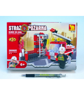 Stavebnice Dromader Hasiči Auto 21401 133ks v krabici 22x15x4,5cm Stavebnice Dromader Hasiči Auto 21401 133ks v krabici 22x15x4,5cm