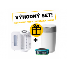Přístroj na přípravu mléka Perfect Prep White + Koš na pleny Sangenic Twist & Click Přístroj na přípravu mléka Perfect Prep White + Koš na pleny Sangenic Twist & Click