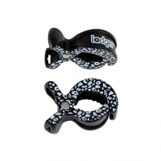 LODGER Klipy na kočárek Swaddle print 2balení Black-Dot LODGER Klipy na kočárek Swaddle print 2balení Black-Dot