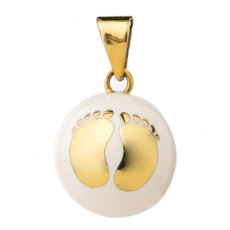 BABYLONIA Bola White with gold feet BABYLONIA Bola White with gold feet