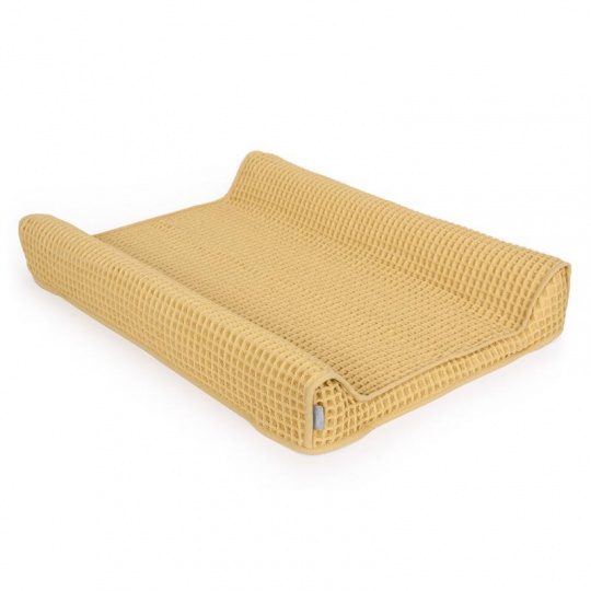 CEBA Potah na přebalovací podložku Waffle Line (50x70) Cream Gold Ceba CEBA Potah na přebalovací podložku Waffle Line (50x70) Cream Gold Ceba