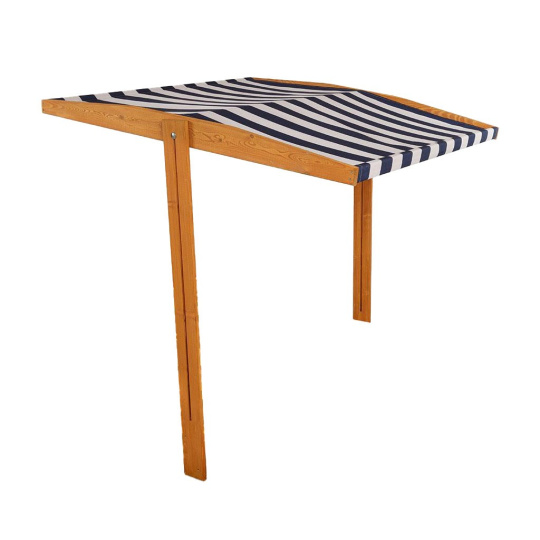 Stříška pro dětské dřevěné pískoviště Baby Mix 120x120 cm modro-bílá