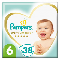 PAMPERS Premium Care jednorázové pleny, vel. 6, 38 ks, 13 kg+ PAMPERS Premium Care jednorázové pleny, vel. 6, 38 ks, 13 kg+