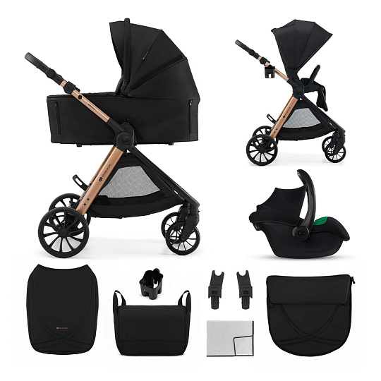 KINDERKRAFT Kočárek kombinovaný Vesto 2 3v1 Black KINDERKRAFT Kočárek kombinovaný Vesto 2 3v1 Black
