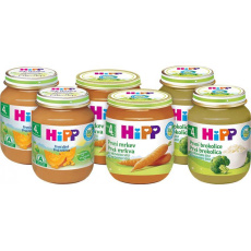HiPP BIO Balíček prvních zeleninových příkrmů (6x 125 g) - mrkev, dýně, brokolice HiPP BIO Balíček prvních zeleninových příkrmů (6x 125 g) - mrkev, dýně, brokolice