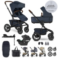EASYWALKER SET Kočárek 4v1 Jimmey Indigo Blue XXL AIR + RWS + CYBEX Aton B2 i-Size