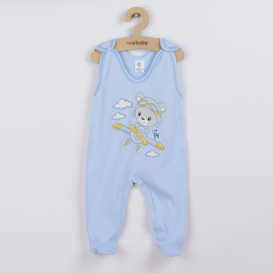 Kojenecké dupačky New Baby Teddy pilot modré  DOPRODEJ