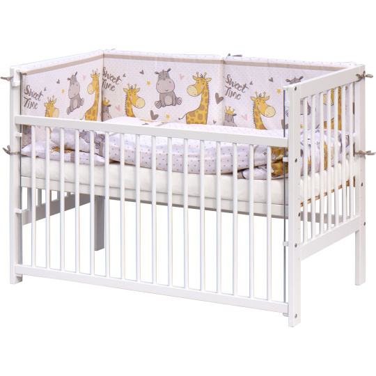 Scarlett Dětská postýlka s kompletní výbavou Scarlett 120 x 60 - Nebula - béžová Scarlett Dětská postýlka s kompletní výbavou Scarlett 120 x 60 - Nebula - béžová