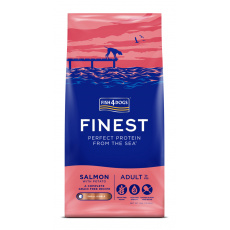 FISH4DOGS Granule malé pro dospělé psy Finest losos s bramborami 6 kg, 1+