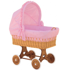 Scarlett Boudička ke košíku pro miminko - Scarlett Méďa - růžová