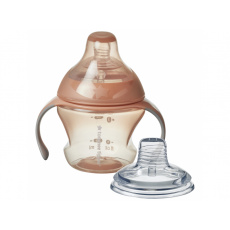Přechodový hrnek se savičkou a pítkem 150ml 4m+ Pink Přechodový hrnek se savičkou a pítkem 150ml 4m+ Pink