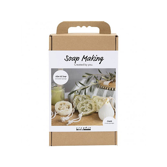 Kreativní sada výroba mýdla Loofah Olive Green Kreativní sada výroba mýdla Loofah Olive Green