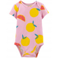 CARTER'S Body krátký rukáv Purple Lemon holka 6m