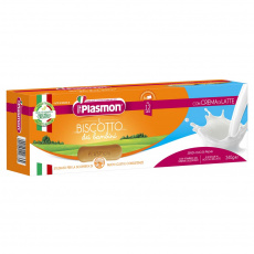 PLASMON Sušenky s mléčnou příchutí 240 g, 12m+ PLASMON Sušenky s mléčnou příchutí 240 g, 12m+