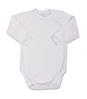 Kojenecké body s dlouhým rukávem Bobas Fashion bílé Kojenecké body s dlouhým rukávem Bobas Fashion bílé
