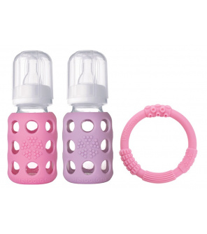 Lifefactory sada 2ks kojenecká láhev 120ml girl Lifefactory sada 2ks kojenecká láhev 120ml girl