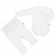 2-dílná kojenecká souprava New Baby Stripes bílá