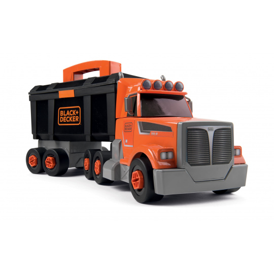 Smoby SM360175 Kamion s pracovním kufříkem Black&Decker Truck  a 60 doplňků s nářadím