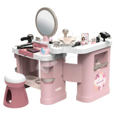 Smoby Kosmetický stolek s elektronickým fénem My Beauty Center 3v1 kadeřnictví a kosmetika s nehtovým studiem 26 doplňků Smoby Kosmetický stolek s elektronickým fénem My Beauty Center 3v1 kadeřnictví a kosmetika s nehtovým studiem 26 doplňků
