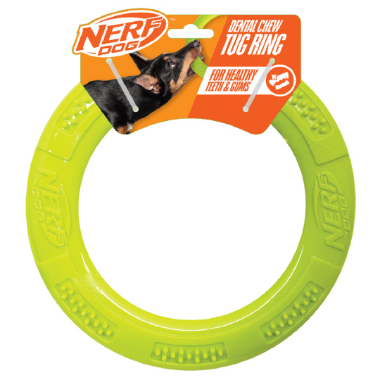 NERF DOG Hračka pro psy dentální tahadlo ve tvaru kruhu 23 cm NERF DOG Hračka pro psy dentální tahadlo ve tvaru kruhu 23 cm