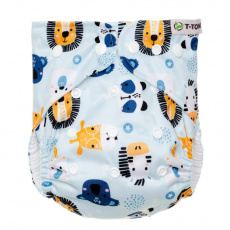 T-TOMI Plena kalhotková AIO - přebalovací set patentky, animals T-TOMI Plena kalhotková AIO - přebalovací set patentky, animals