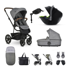 EASYWALKER Set 3XL kočárek kombinovaný Harvey3 Exclusive Grey/Lizard Green s příslušenstvím EASYWALKER Set 3XL kočárek kombinovaný Harvey3 Exclusive Grey/Lizard Green s příslušenstvím
