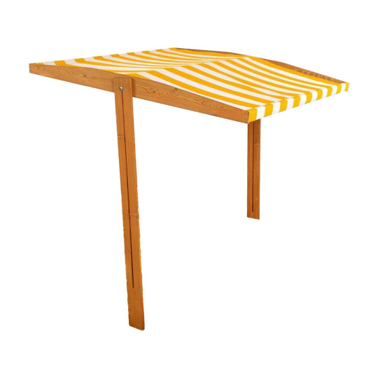 Stříška pro dětské dřevěné pískoviště Baby Mix 120x120 cm žluto-bílá