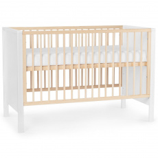NANNA Postýlka Emma 120 x 60 cm White/Natural NANNA Postýlka Emma 120 x 60 cm White/Natural