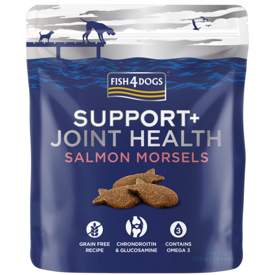 FISH4DOGS Pamlsky pro psy SUPPORT+ zdravé klouby s losos 225 g
