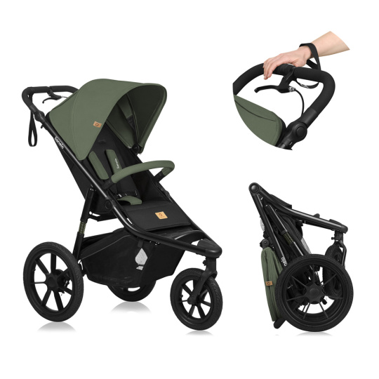 LIONELO Kočárek sportovní Azura Green Forest