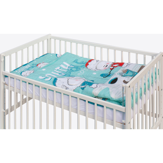 Scarlett Dětská postýlka s kompletní výbavou Scarlett 120 x 60 cm - Ledy Scarlett Dětská postýlka s kompletní výbavou Scarlett 120 x 60 cm - Ledy