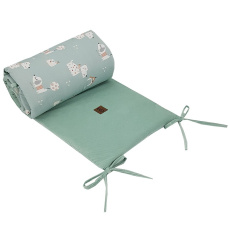 EKO Chránič do postýlky VELVET Dogs Mint 360x35 cm EKO Chránič do postýlky VELVET Dogs Mint 360x35 cm