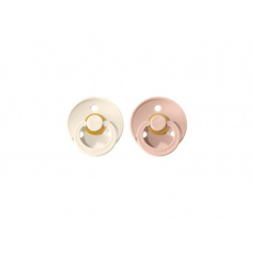 BIBS Colour dudlíky z přírodního kaučuku 2 ks vel.3 Ivory/Blush BIBS Colour dudlíky z přírodního kaučuku 2 ks vel.3 Ivory/Blush