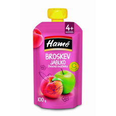 HAMÉ Ovocná svačinka broskev 100 g HAMÉ Ovocná svačinka broskev 100 g