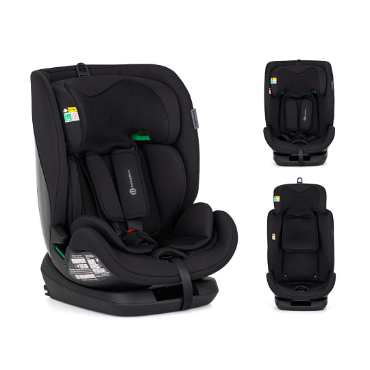 PETITE&MARS Autosedačka Prime Pro i-Size Coal Black Air 76-150 cm (9-36 kg)