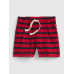 GAP Kalhoty krátké Red-Black Stripes chlapec 18-24m