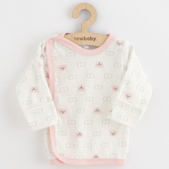 Kojenecká košilka New Baby Classic II medvídek růžový